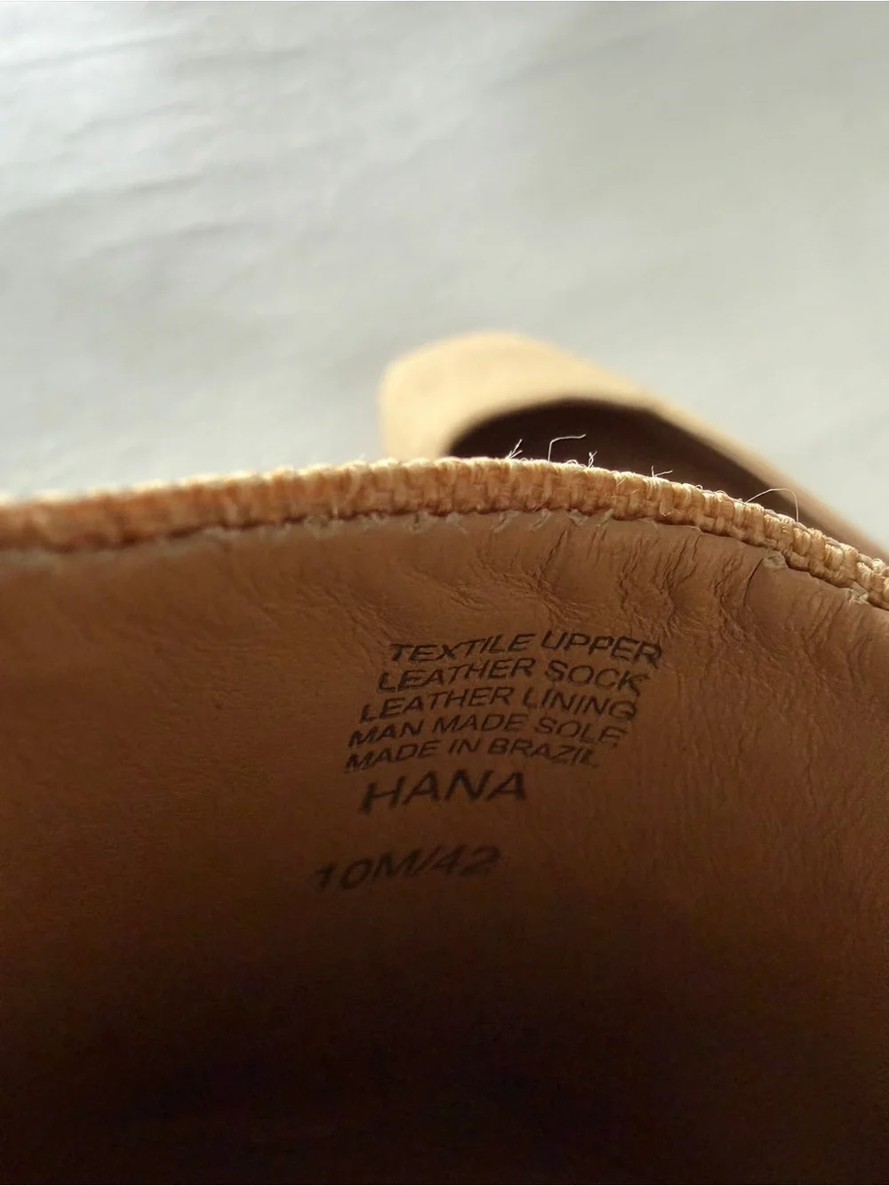 Antonio Melani Shoes Flats Linen Square Toe Sling Back Clean Girl Neutral Sz 10